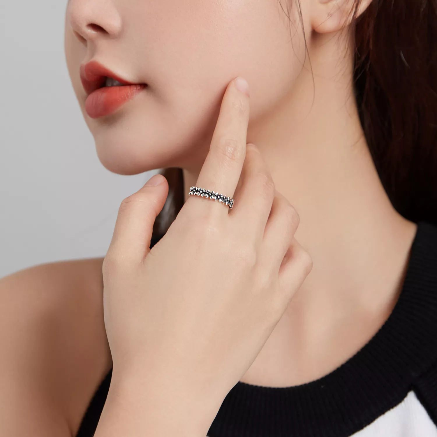 Anel Guirlanda de margaridas estilo Pandora - SCR724