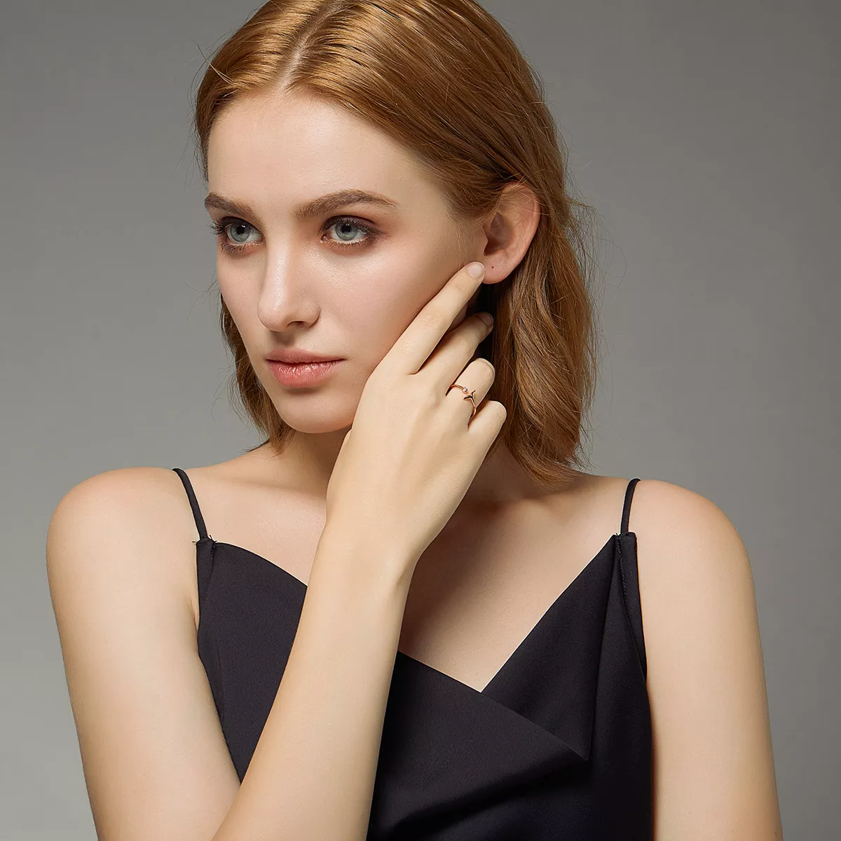 Anel Lágrima da Sereia estilo Pandora Rose - SCR618-C