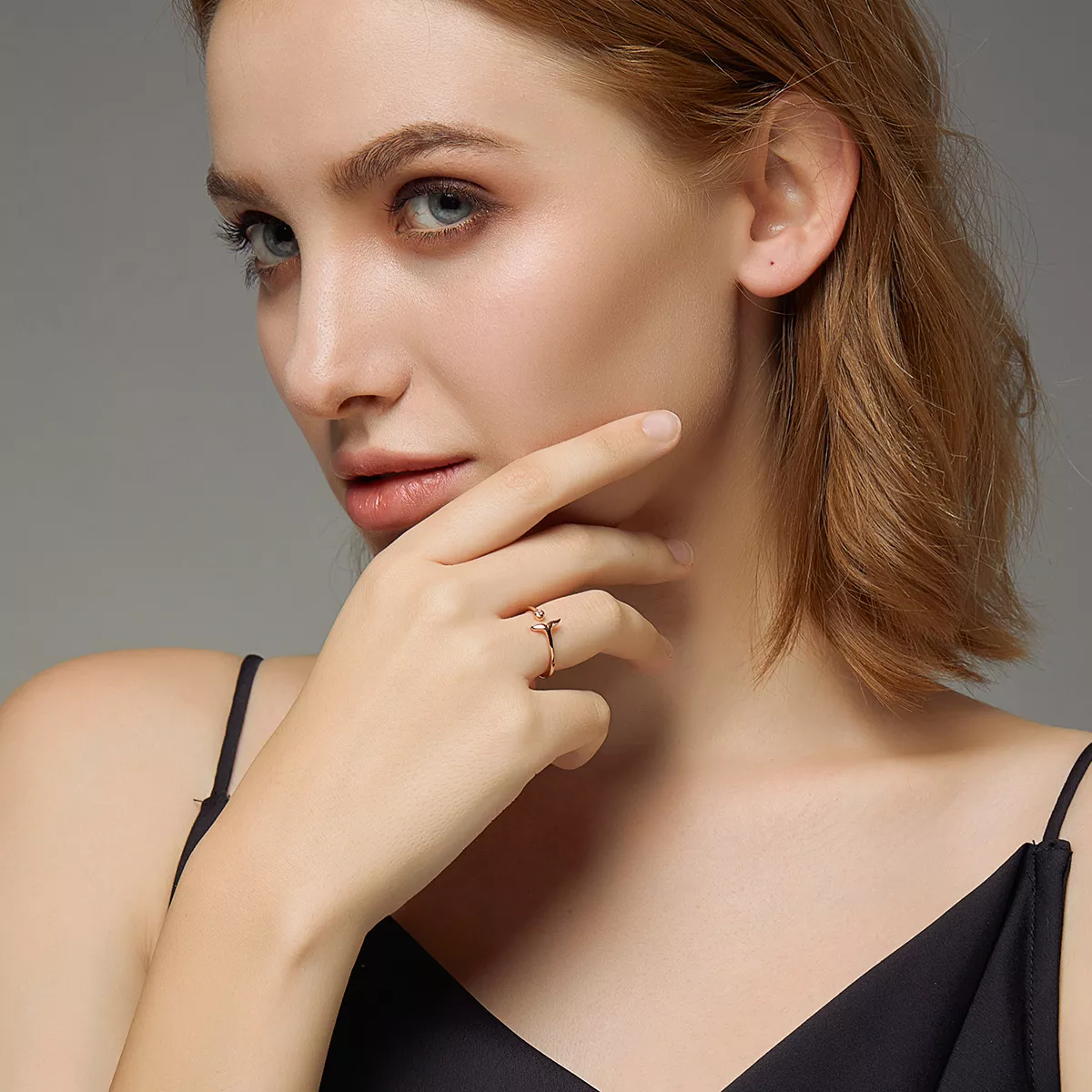 Anel Lágrima da Sereia estilo Pandora Rose - SCR618-C