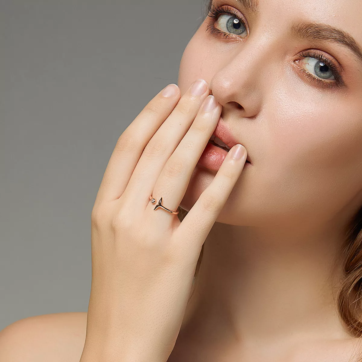 Anel Lágrima da Sereia estilo Pandora Rose - SCR618-C