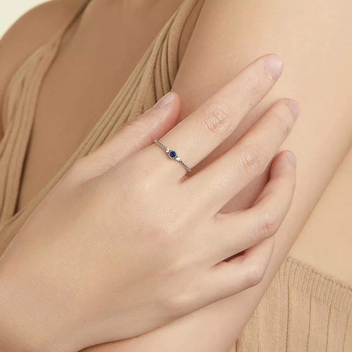 Anel Pedra Azul life Pandora - SCR693