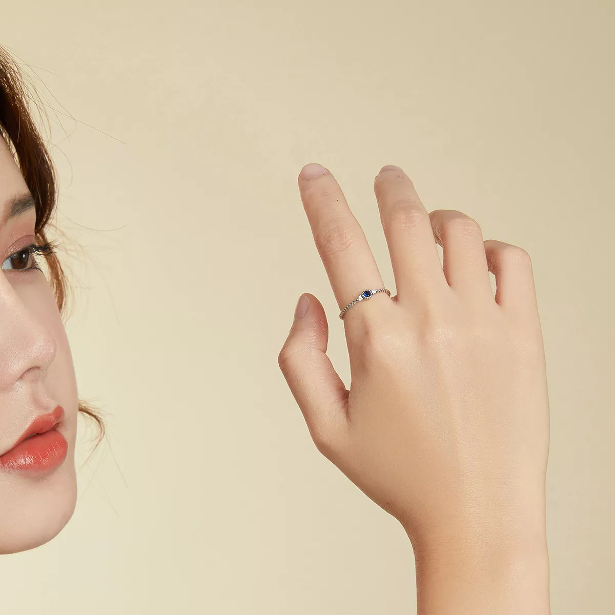 Anel Pedra Azul life Pandora - SCR693