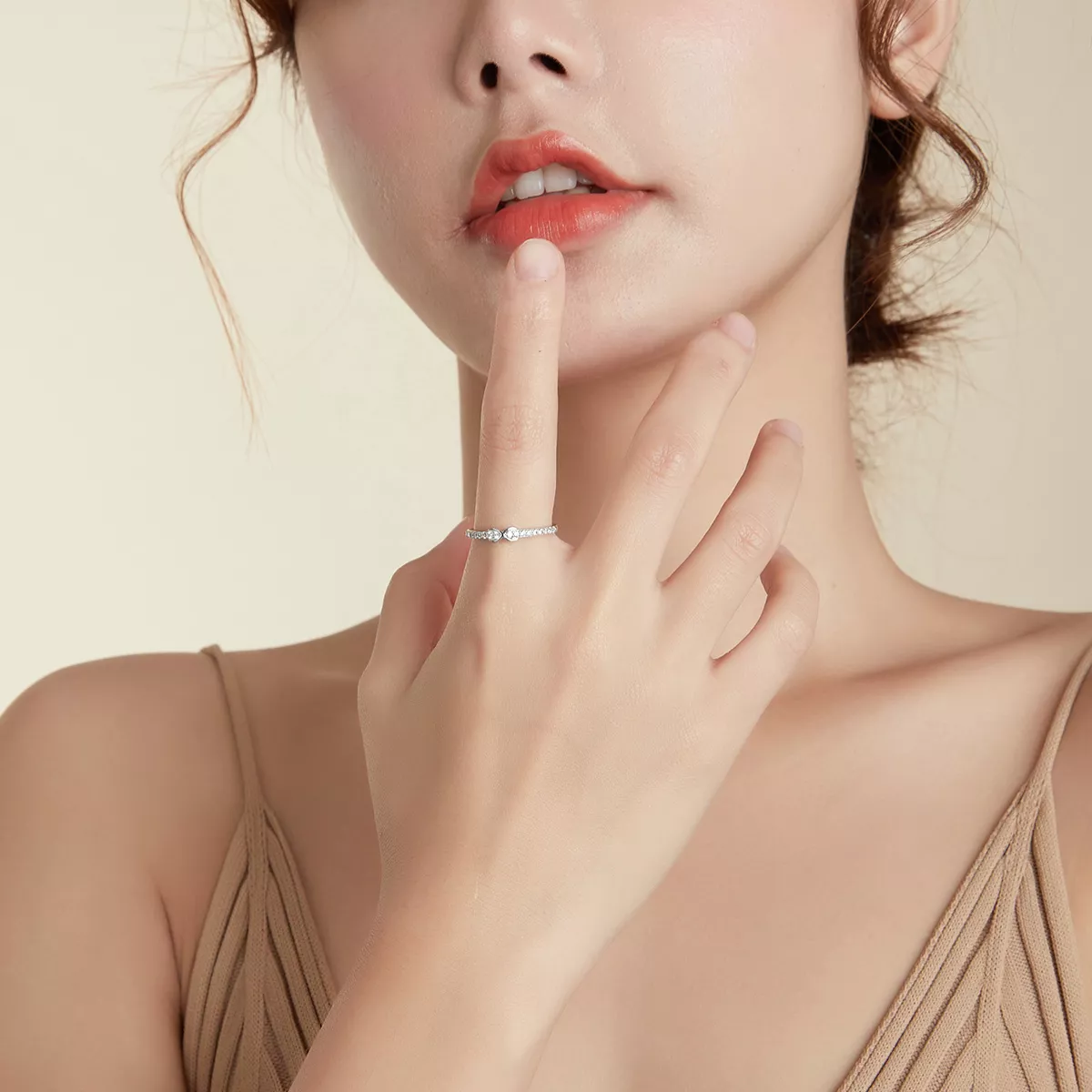 Anel Promessas para ela estilo Pandora - SCR691