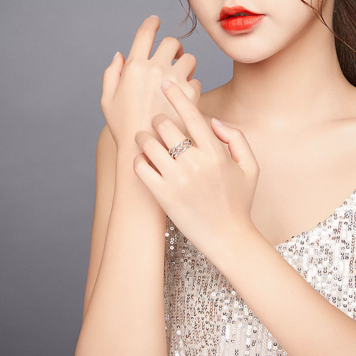 Anel Textura Tecida life Pandora - SCR675