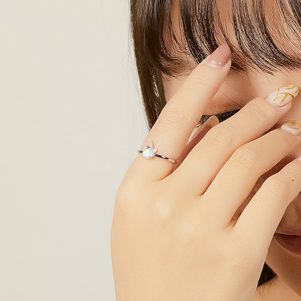 Anel Unicórnio extravagante estilo Pandora - SCR642