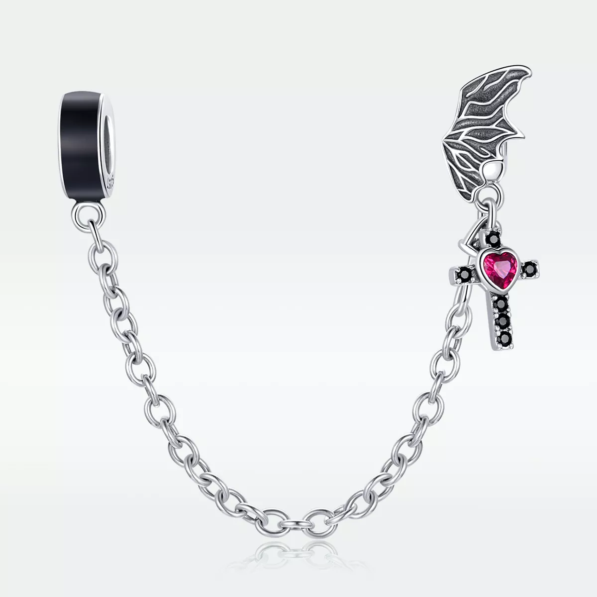 Corrente de Segurança Cruz alada estilo Pandora - SCC1781