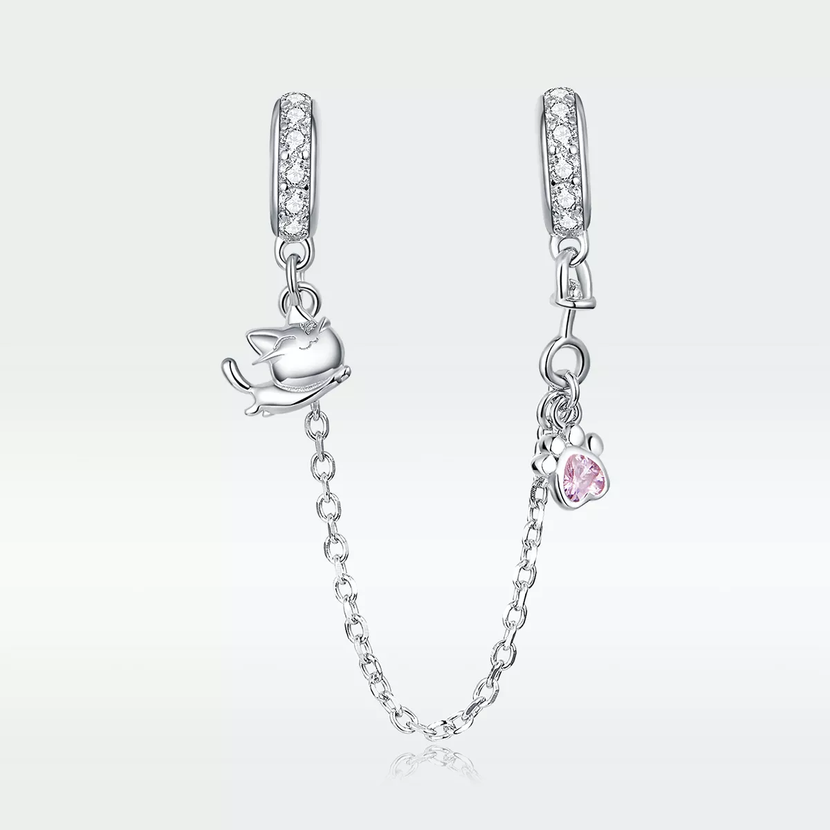 Corrente de Segurança Gato e garra estilo Pandora - BSC243