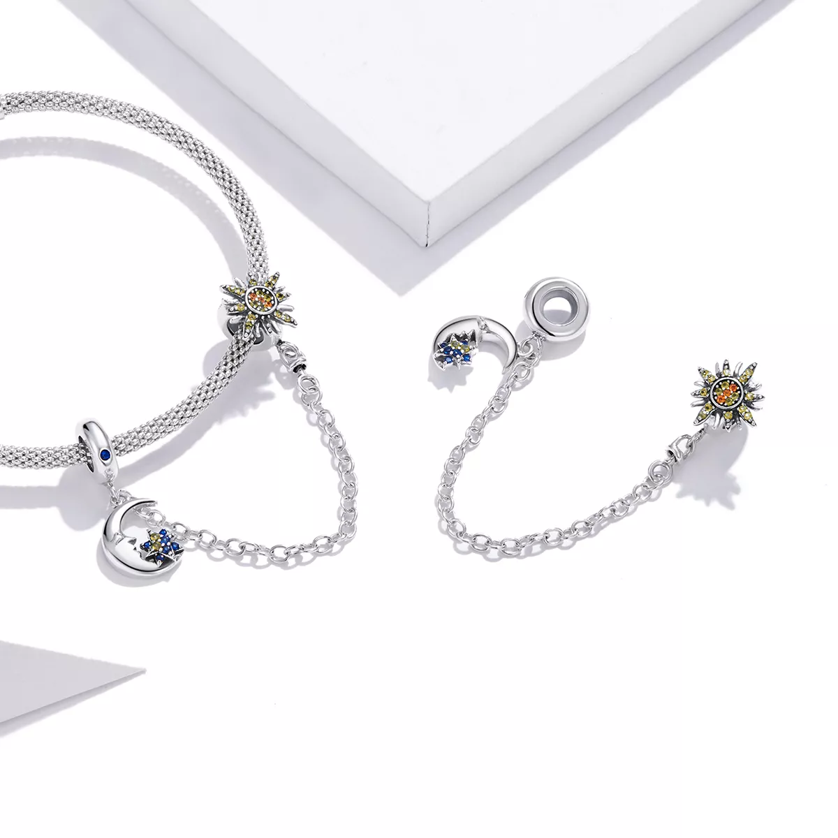 Corrente de Segurança Universo inteiro estilo Pandora - SCC1763