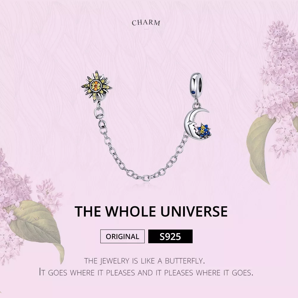 Corrente de Segurança Universo inteiro estilo Pandora - SCC1763