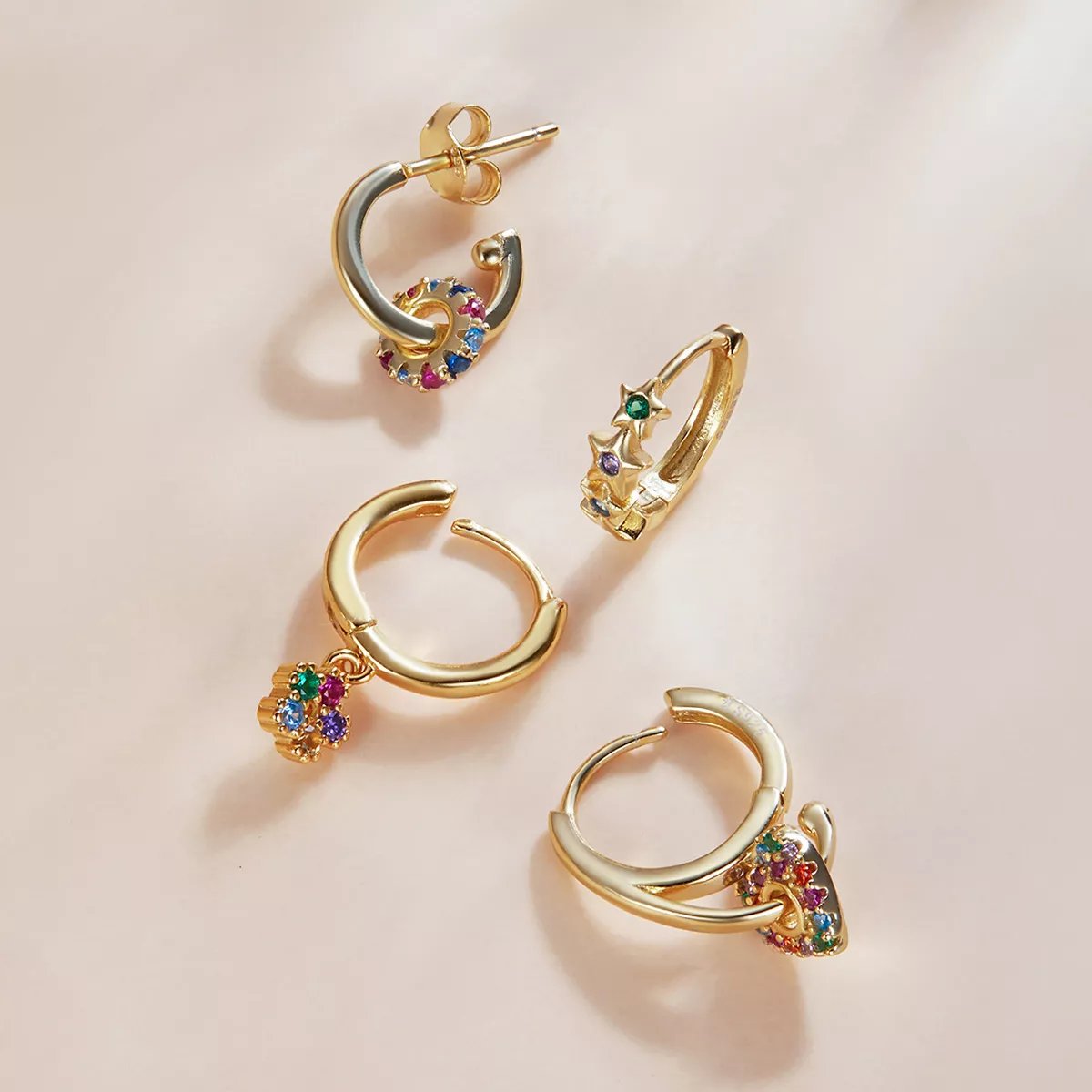 Conjunto de joias Dois tons Espanha misteriosa estilo Pandora - SET014