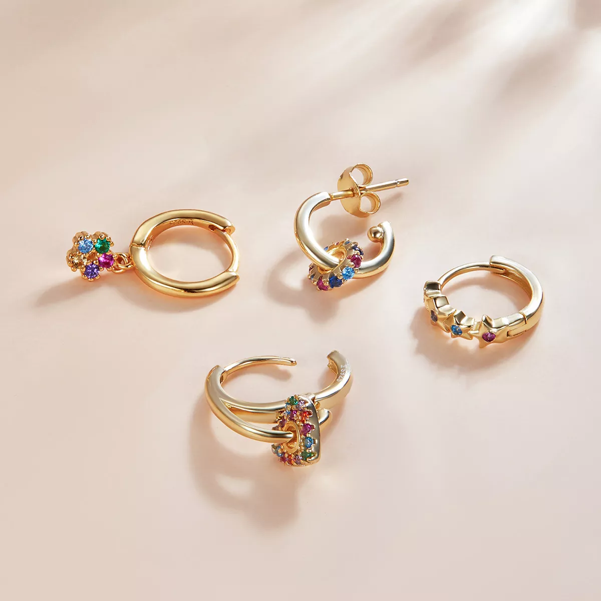 Conjunto de joias Dois tons Espanha misteriosa estilo Pandora - SET014