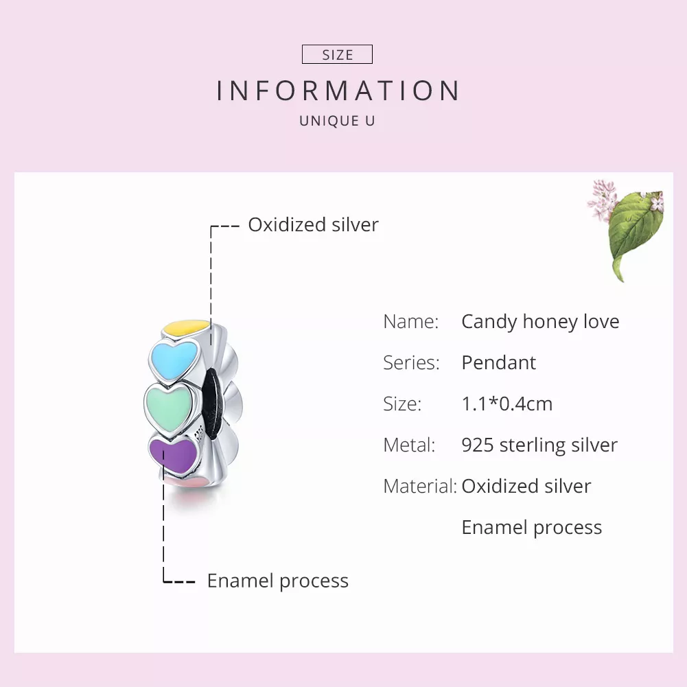 Separador Doce querida amor estilo Pandora - SCC1838