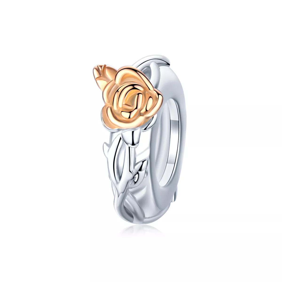 Separador Dois tons Lover Rose Flowers estilo Pandora - BSC146