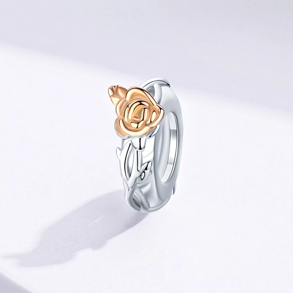 Separador Dois tons Lover Rose Flowers estilo Pandora - BSC146