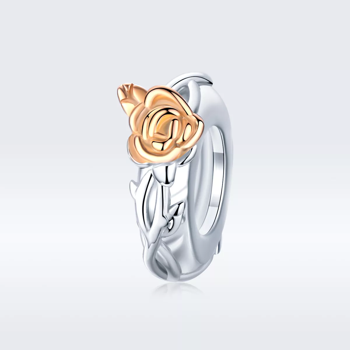 Separador Dois tons Lover Rose Flowers estilo Pandora - BSC146