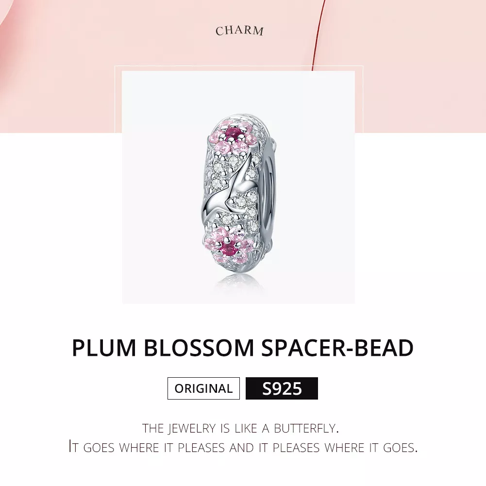 Separador Flor de ameixa estilo Pandora - BSC152