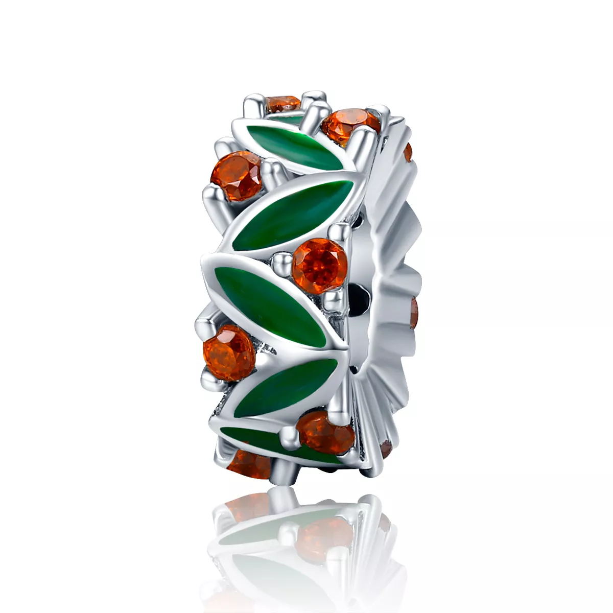 Separador Folhas de árvore de natal estilo Pandora - SCC317