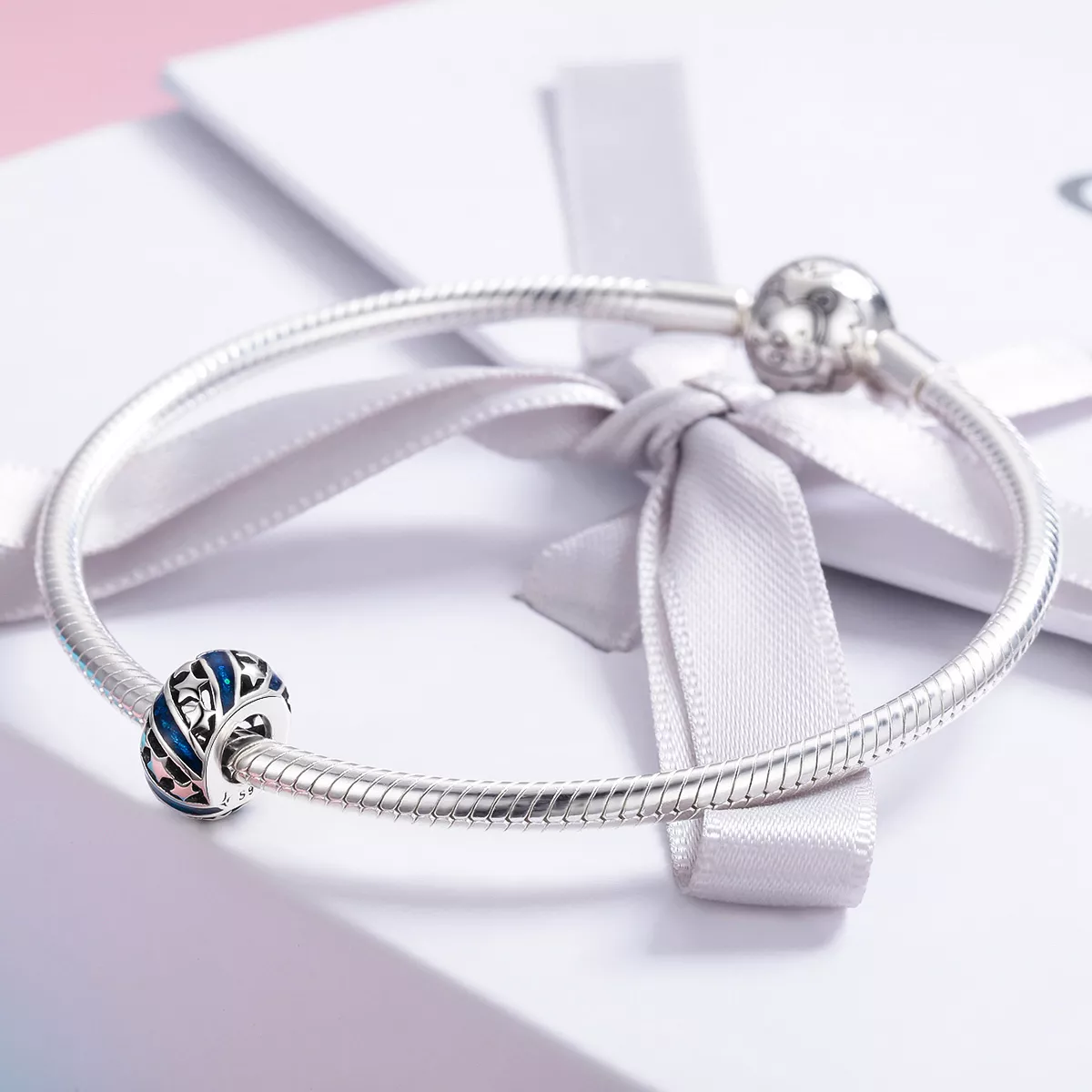 Separador O Rio Estrela Brilhante estilo Pandora - SCC636