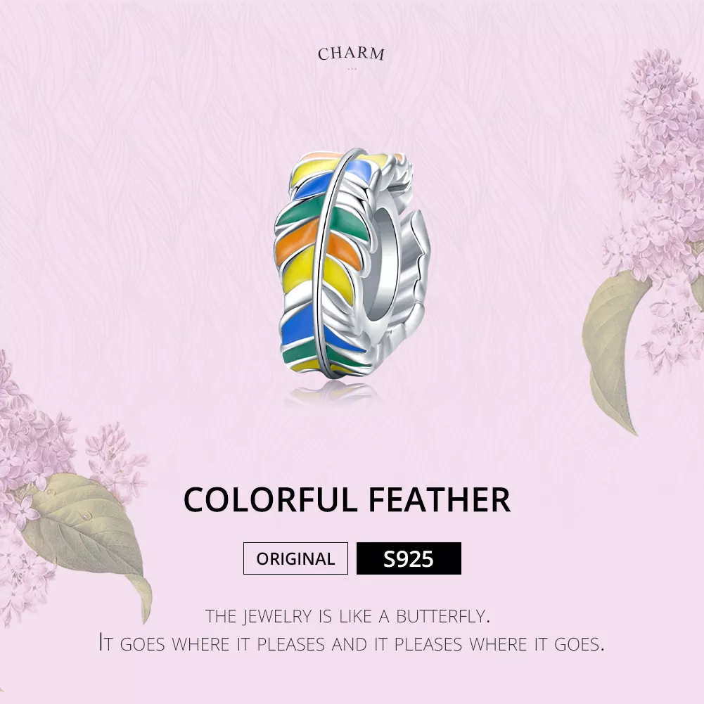 Separador Pena Colorida estilo Pandora - BSC305