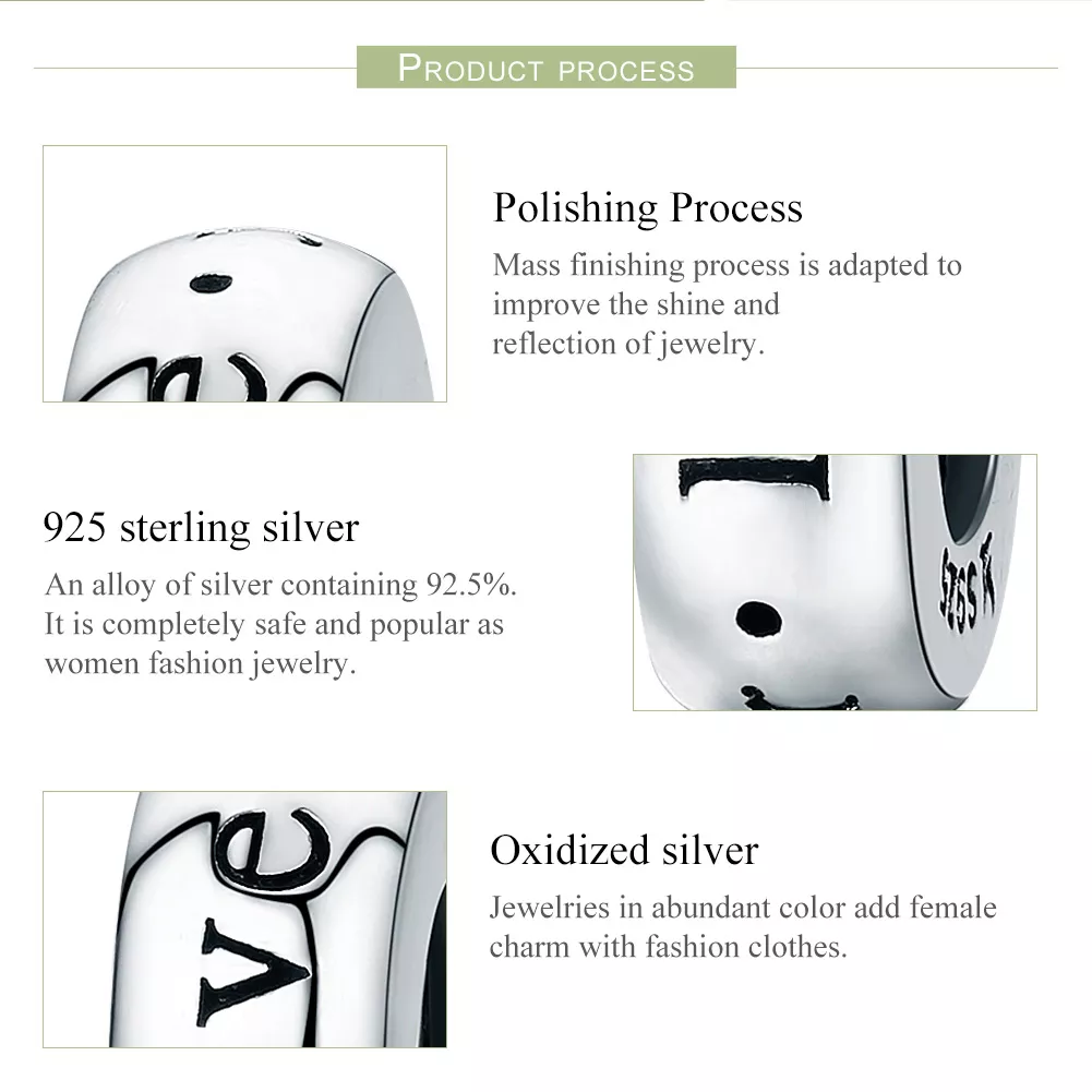 Separador Te amo para sempre estilo Pandora - SCC595