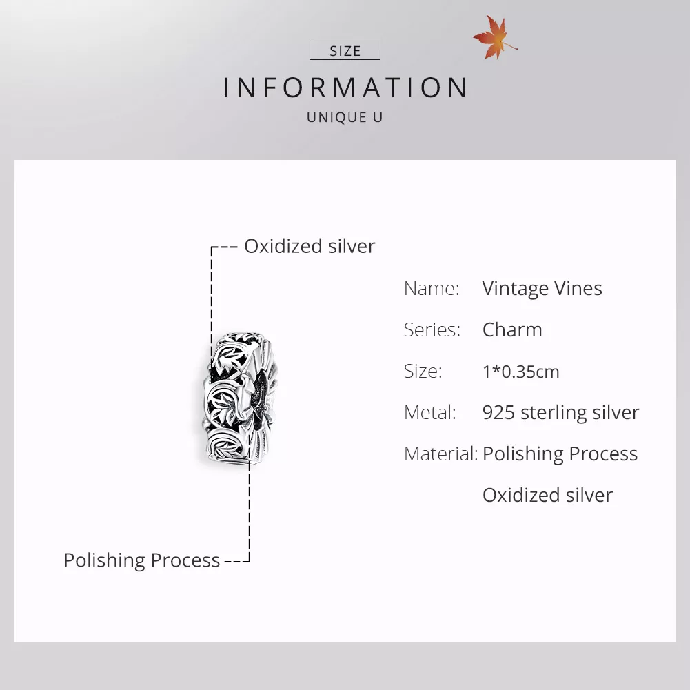 Separador Vines Vintage estilo Pandora - SCC1601