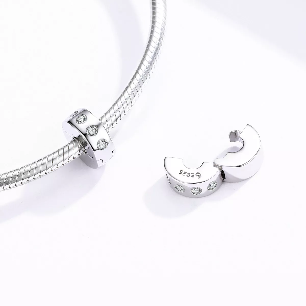 Separador zircônia cúbica estilo Pandora - BSC165