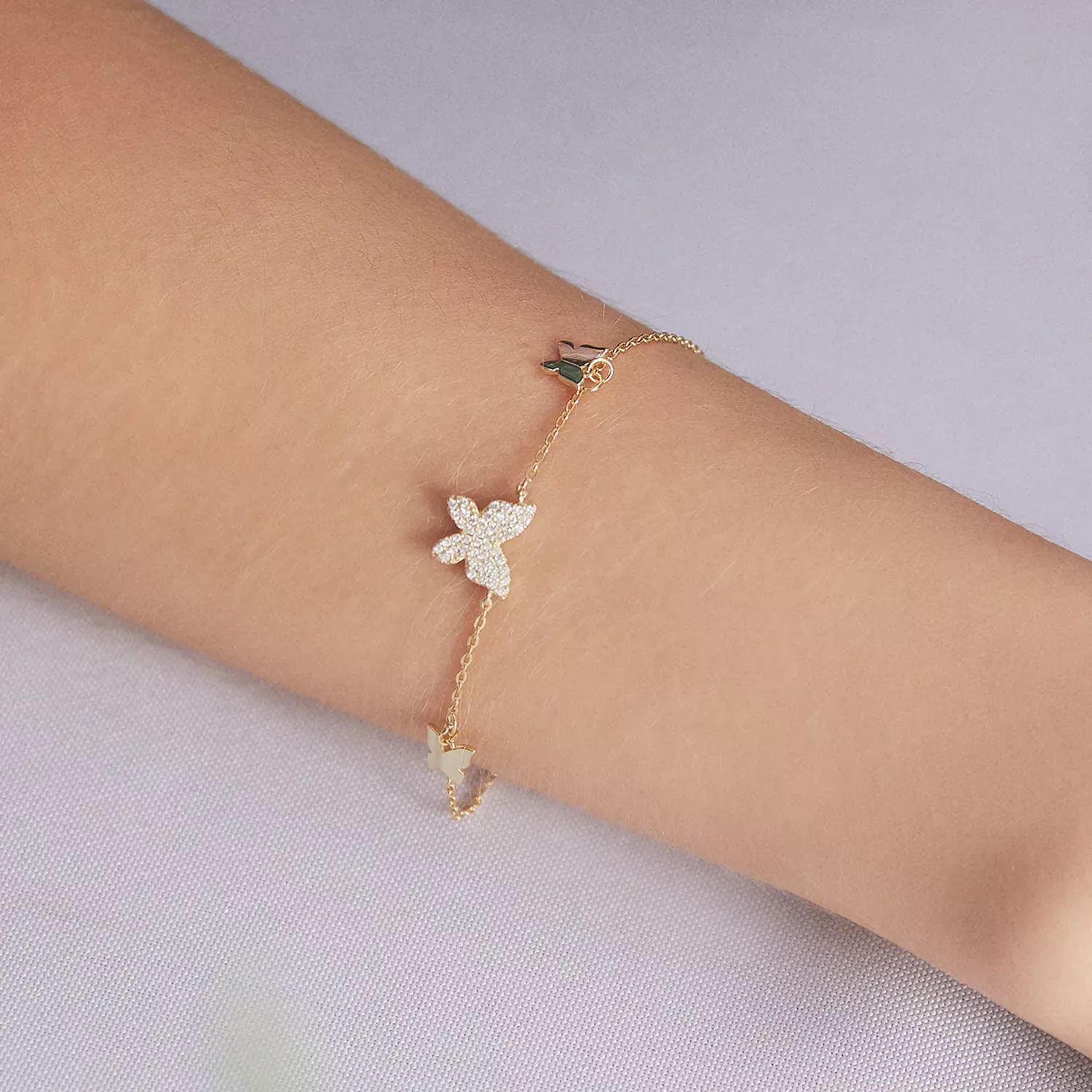 Pandora Style Butterfly Effect Bracelet - BSB064