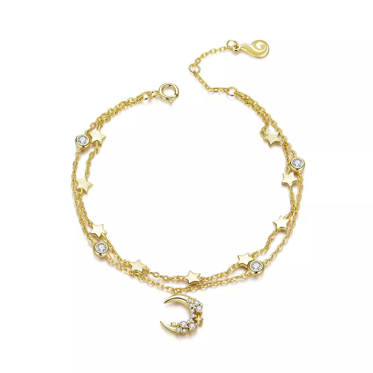 Pandora Style Moon Phase Printing Bracelet - BSB065