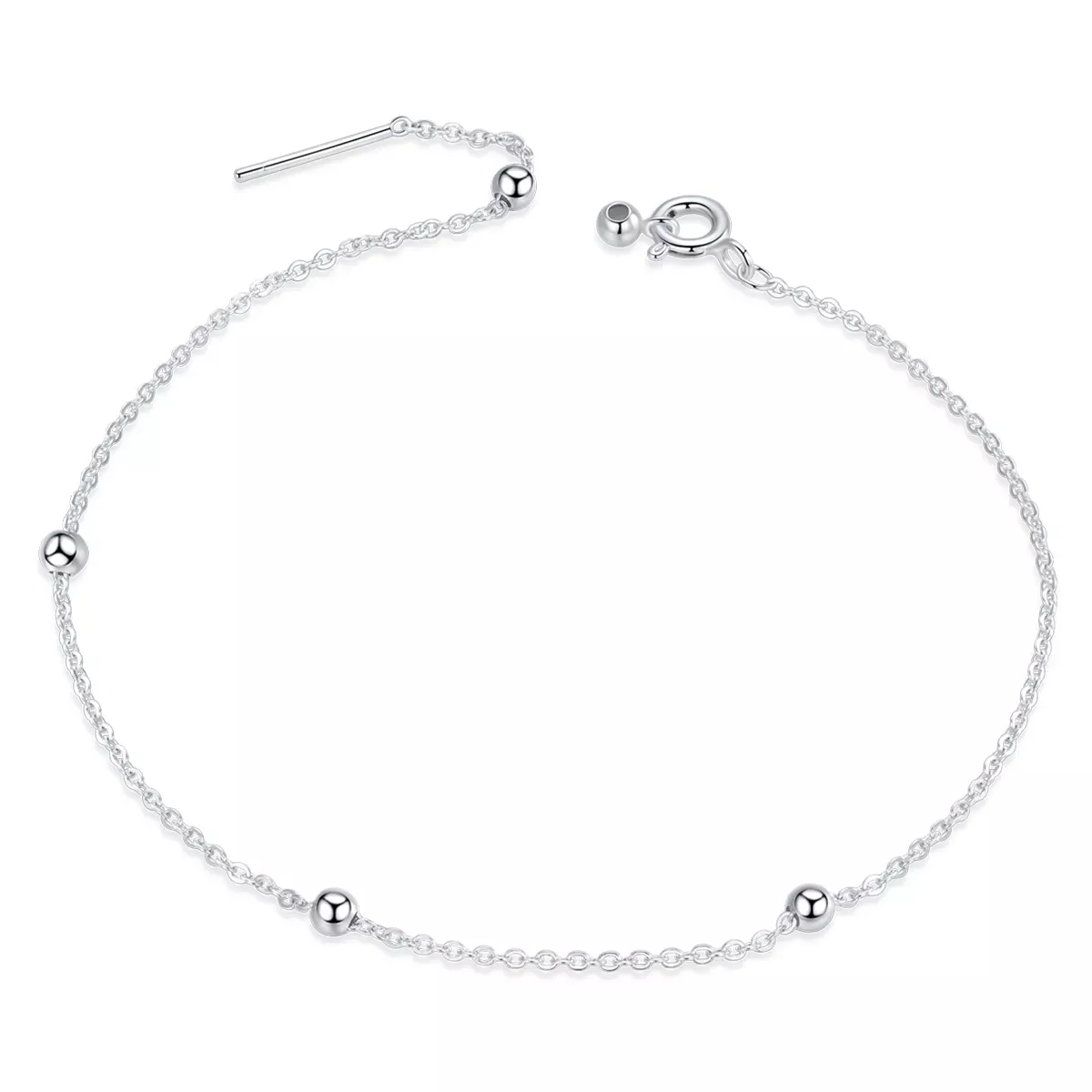 Pandora Style Simple Bead Chain Bracelet - BSB061