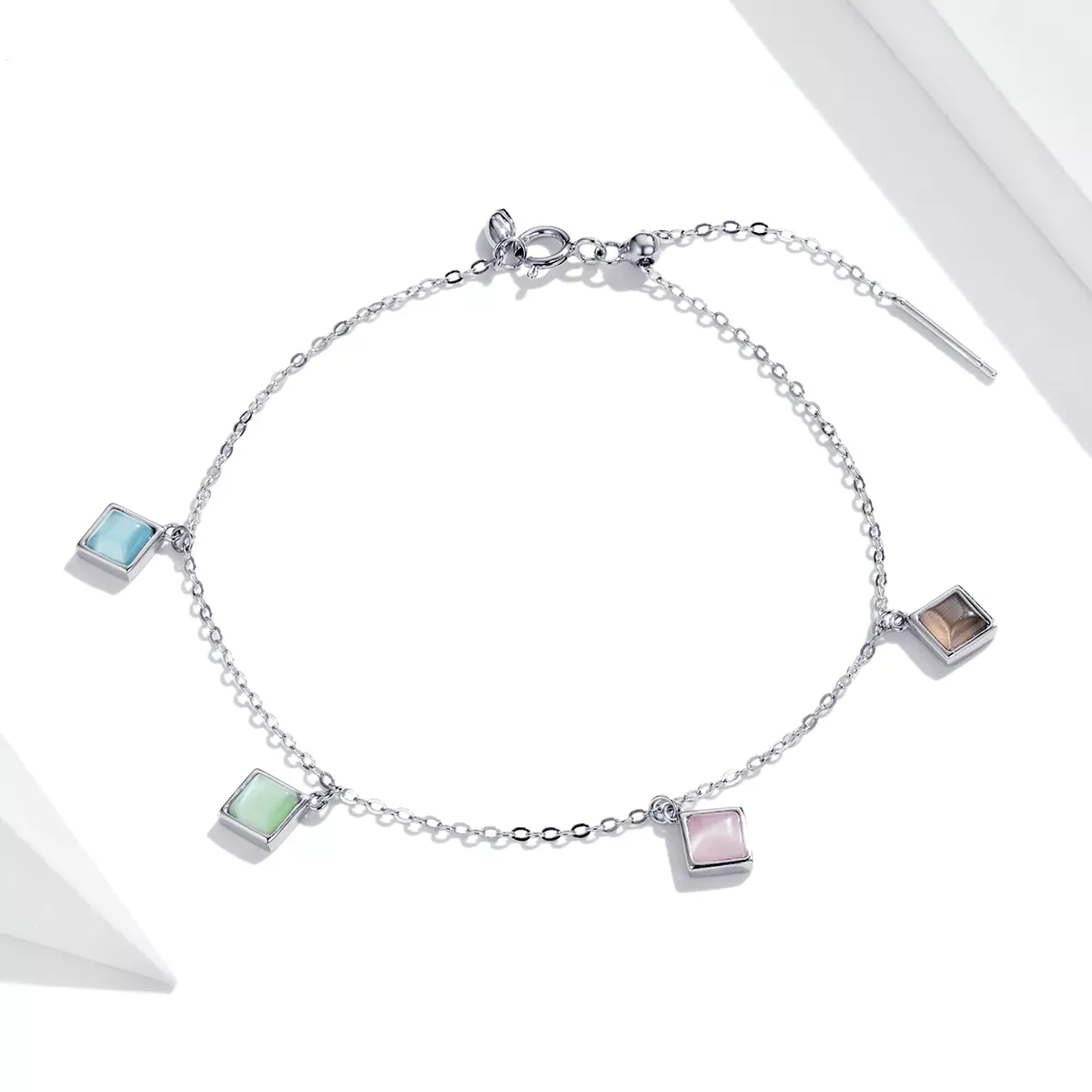 Pandora Style Simple Geometry Bracelet - SCB224