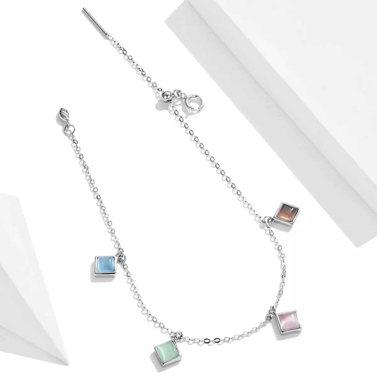Pandora Style Simple Geometry Bracelet - SCB224