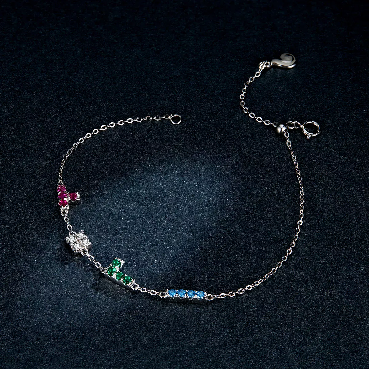 Pandora Style Tetris Bracelet - BSB040