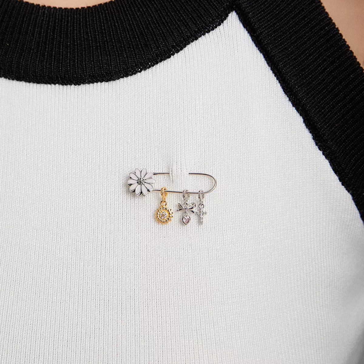 Pandora Style Little Daisy Brooch - BSX004