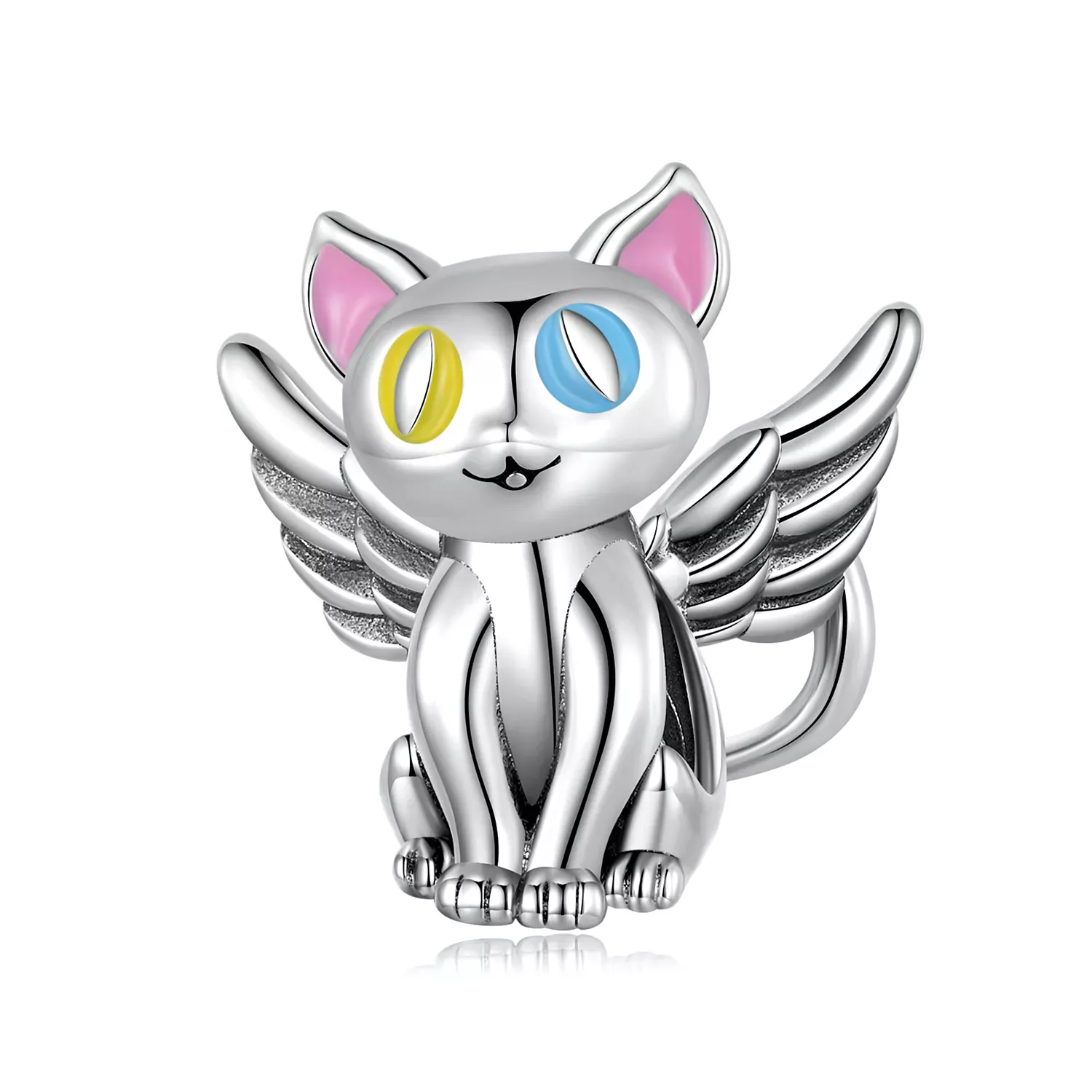 Pandora Style Angel Cat Charm - SCC2299 Pandora Style Angel Cat Charm - SCC2299