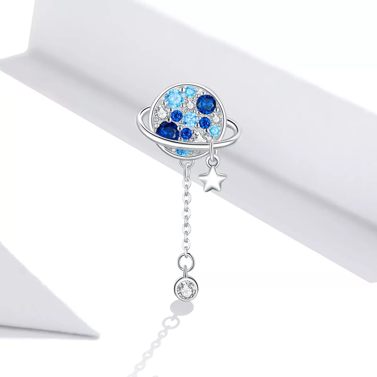 Pandora Style Blue Planet Charm - BSC365