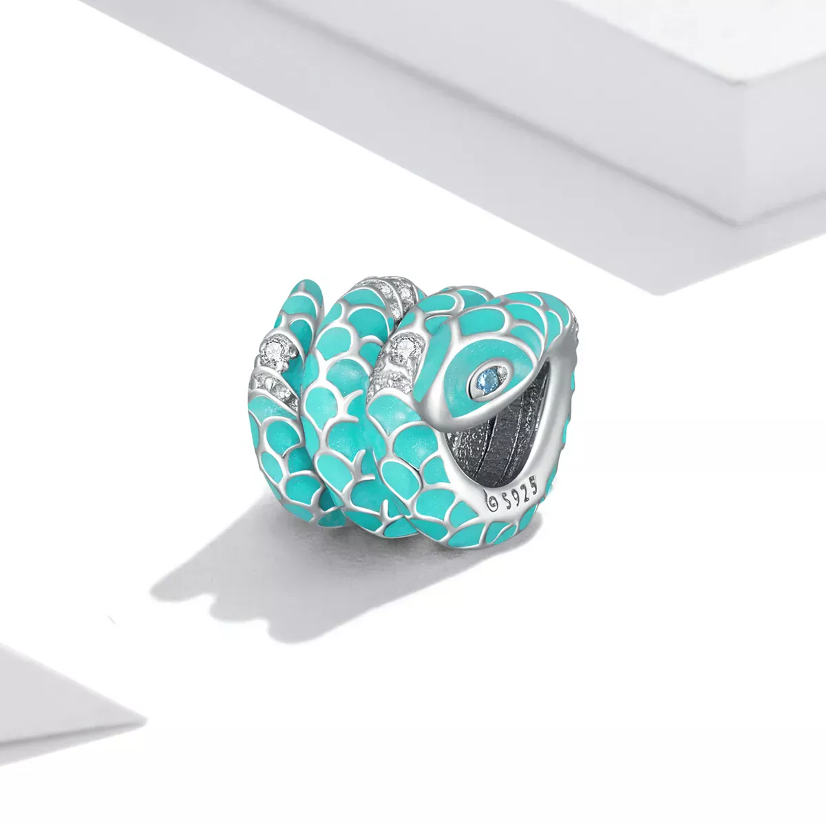 Pandora Style Blue Snake Charm - BSC576