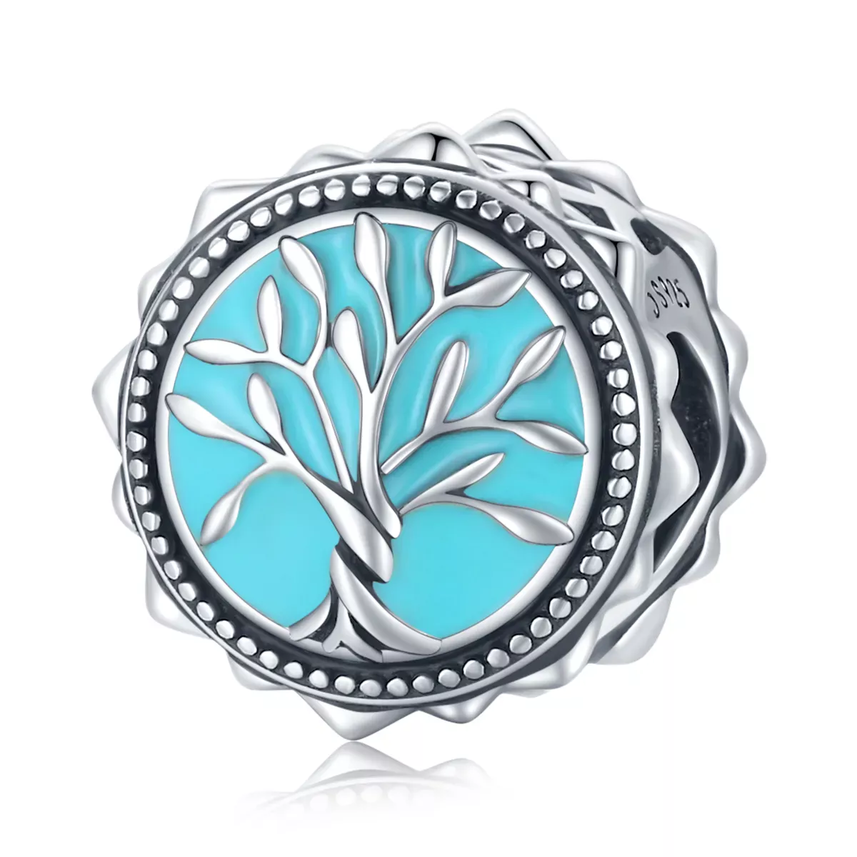 Pandora Style Blue Tree of Life Charm - BSC503