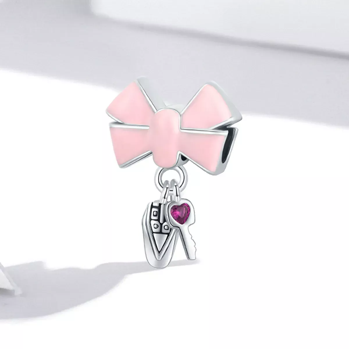 Pandora Style Bow Car Key Charm - SCC1974