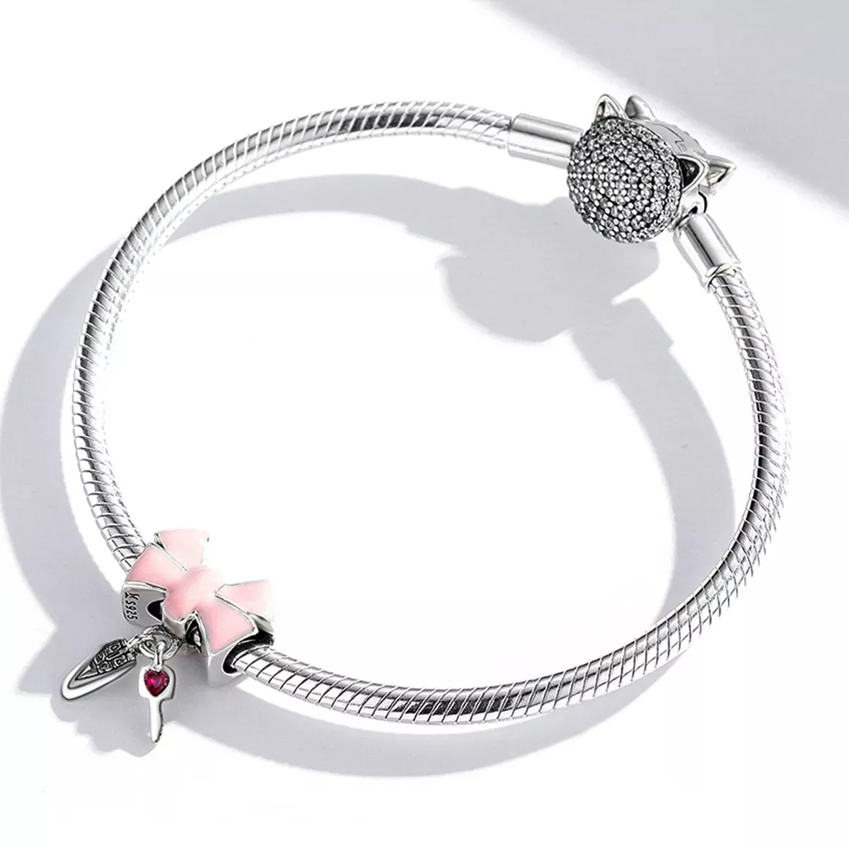 Pandora Style Bow Car Key Charm - SCC1974