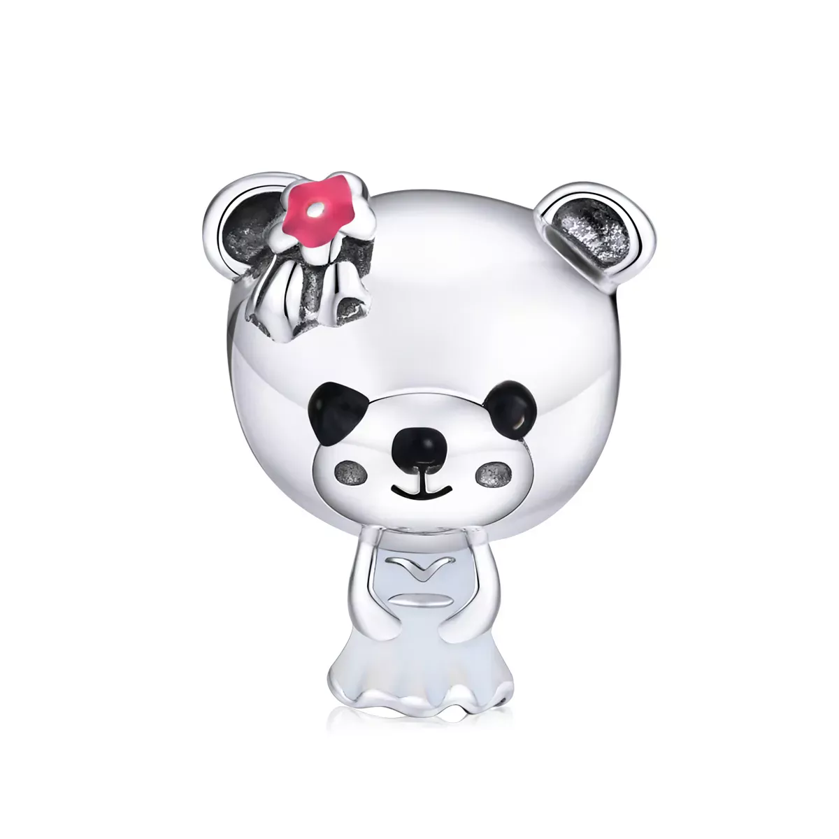 Pandora Style Bride Bear Charm - SCC1474