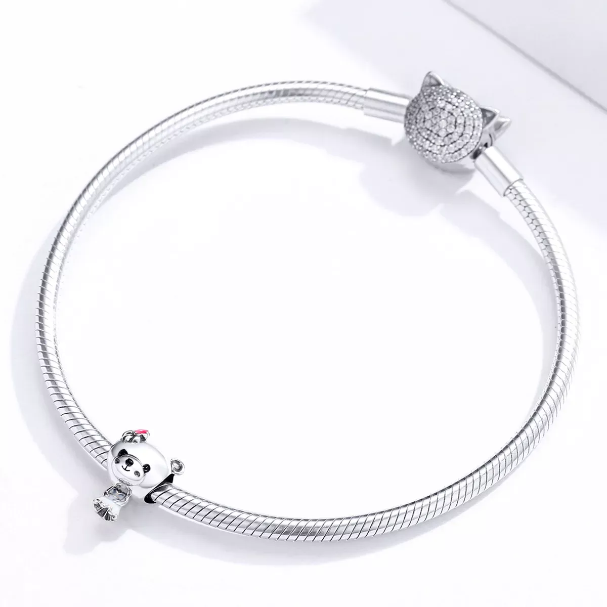 Pandora Style Bride Bear Charm - SCC1474