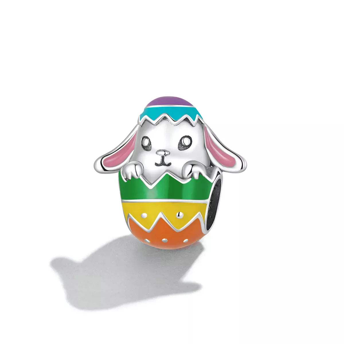 Pandora Style Bunny Eggs Charm - SCC2117