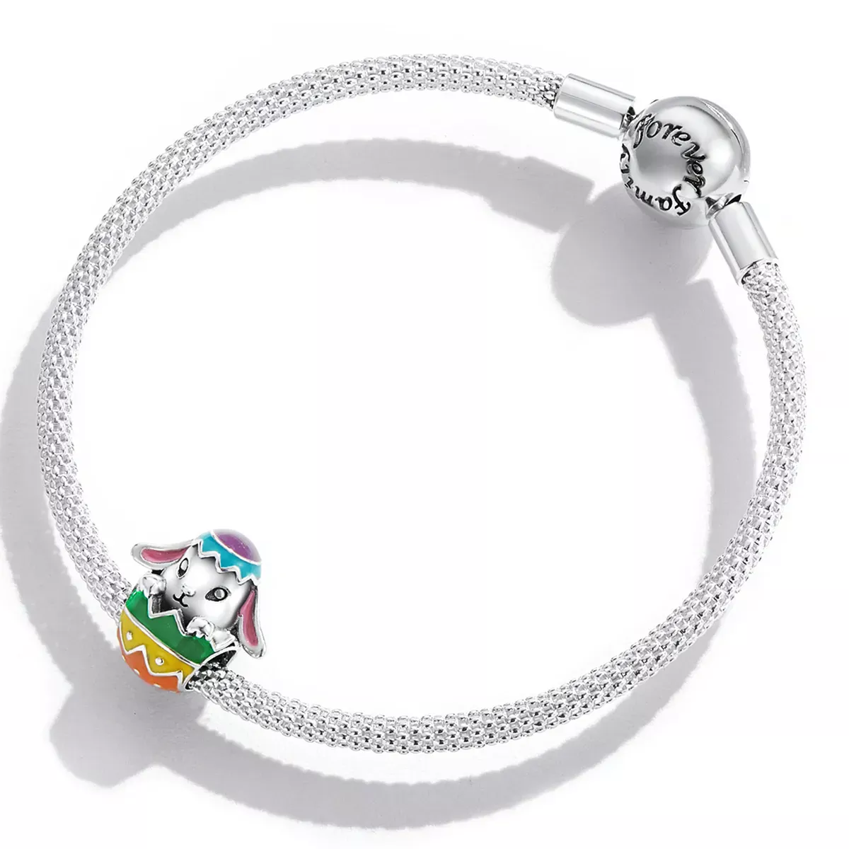 Pandora Style Bunny Eggs Charm - SCC2117