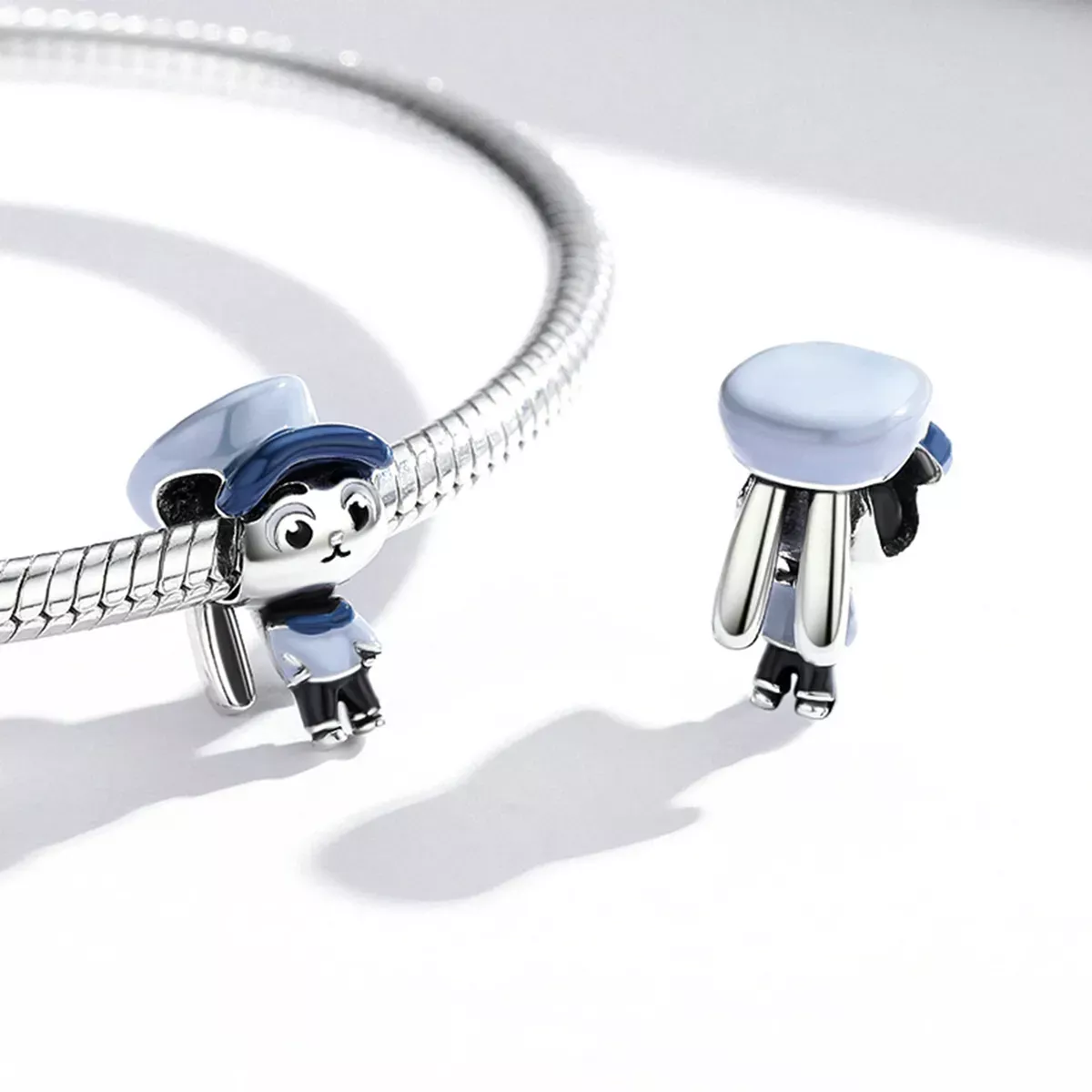Pandora Style Bunny Officer Charm - SCC1960