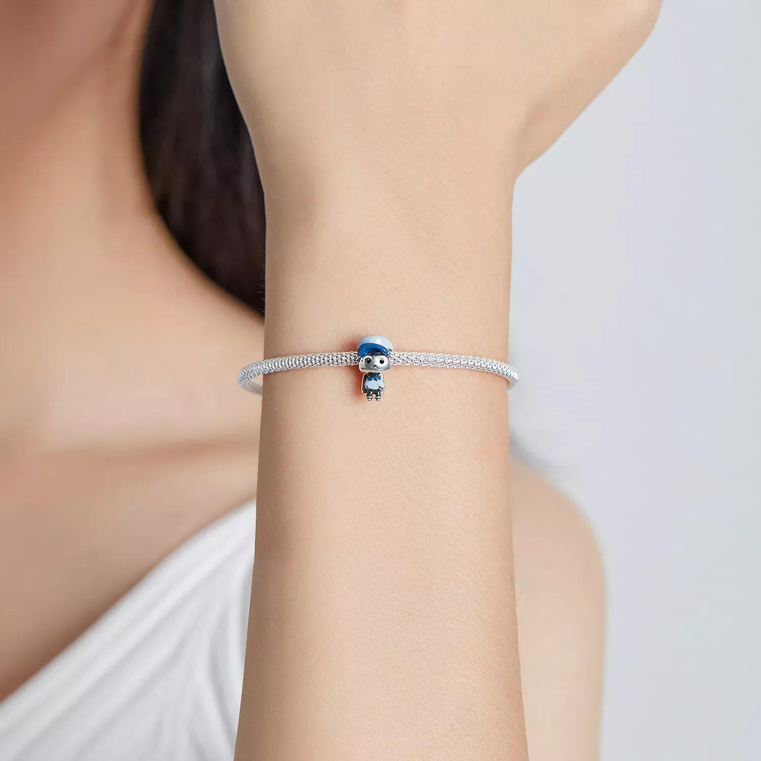 Pandora Style Bunny Officer Charm - SCC1960