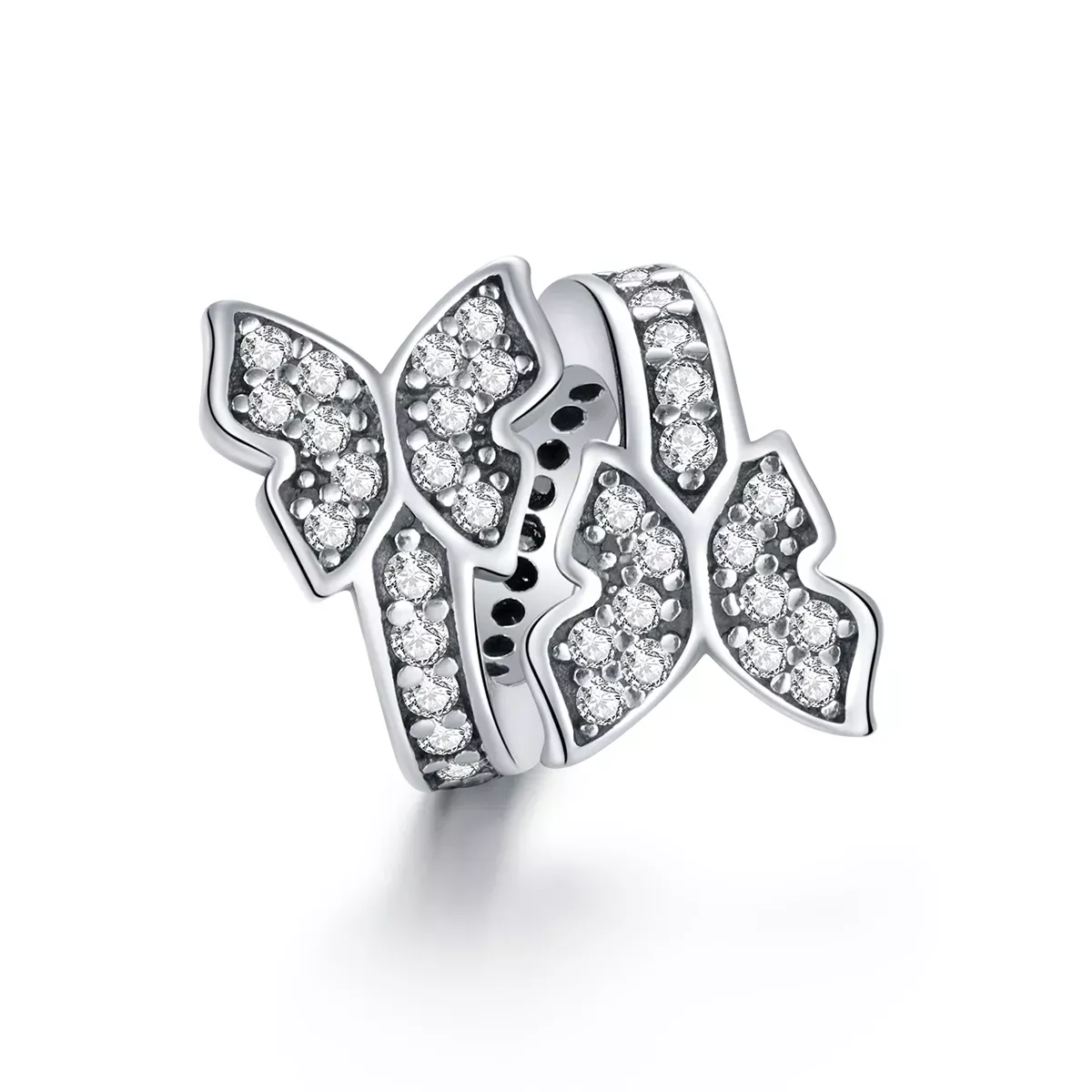 Pandora Style Butterflies Around Charm - BSC379