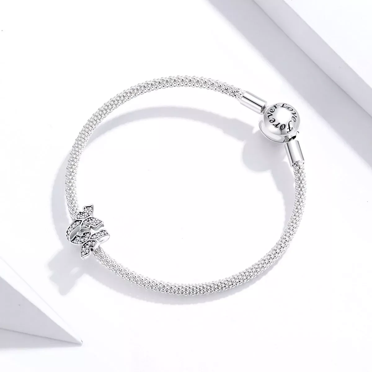 Pandora Style Butterflies Around Charm - BSC379