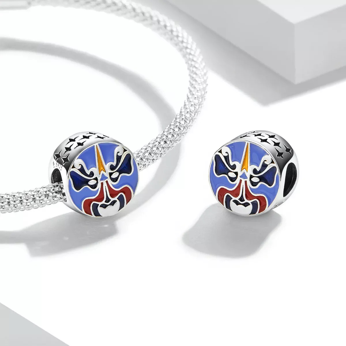 Pandora Style Chinese Opera Mask Charm - SCC2108