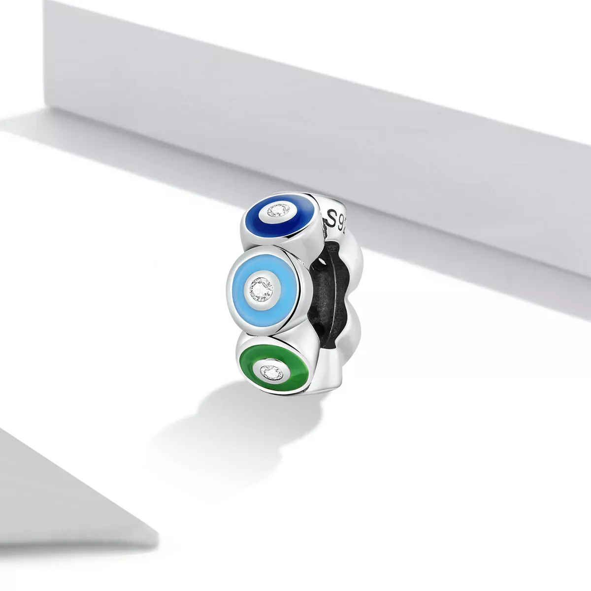 Pandora Style Colorful Demon Eye Spacer Charm - SCC2129