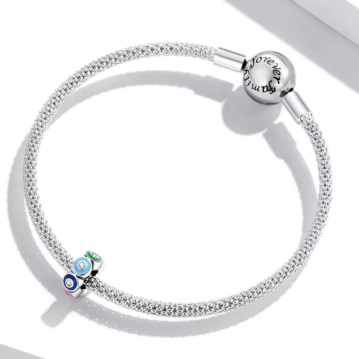 Pandora Style Colorful Demon Eye Spacer Charm - SCC2129